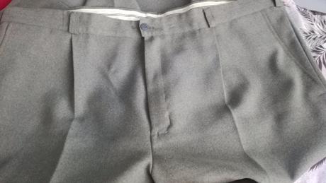 Pánske šedé oblekové nohavice, 58