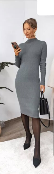 Šaty z rebrovaného úpletu značky h&m, pc 38 eur, h&m,s