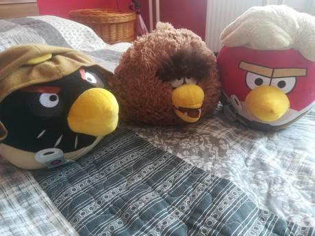 Plysaky - angry birds 3 ks, 
