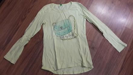 Žltý nátelník benneton, benetton,128