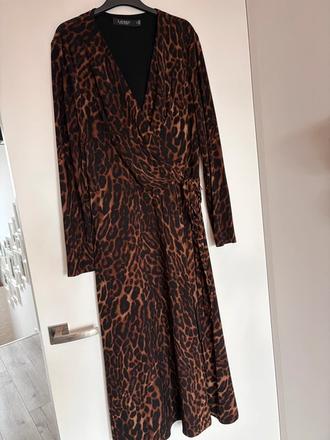 Elegantne leopardie saty ralph lauren, ralph lauren,m