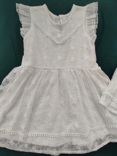 Biele šaty pre sestry veľ. 74 a 98, pepco,98