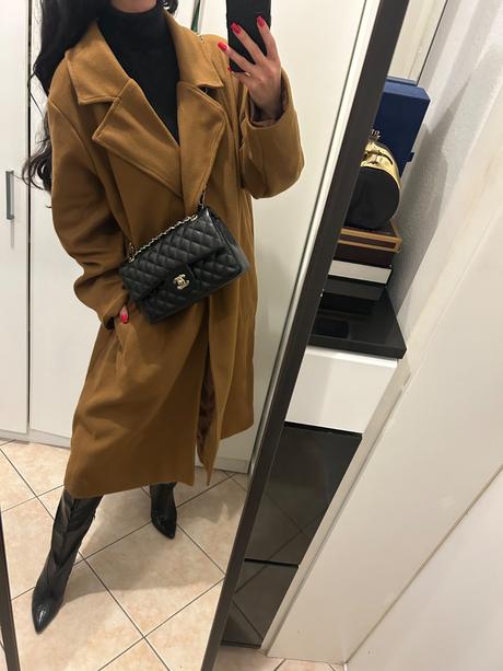 Oversize karamel kabat., 