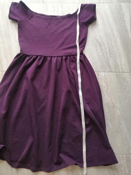 Tmavofialové šaty asos, v42, 42