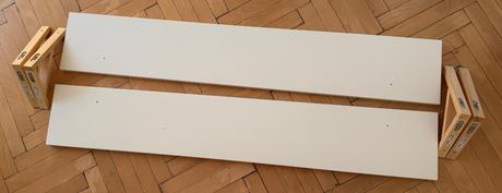 2x police bergshult ikea biele 120x20cm kus 10, 