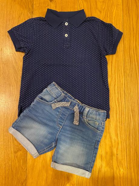 Trička h&m a kraťasy 110/116, 116