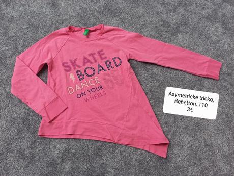 Asymetricke tricko, benetton, 110, benetton,110