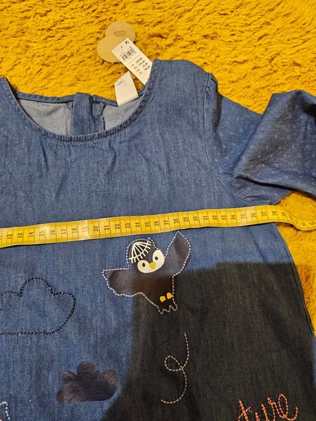 Šaty rifĺové tenké 122, lindex,122