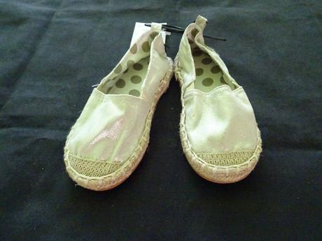 Strieborné espadrilky, h&m,26