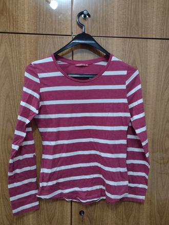 Pásikavé tričko s dlhým rukávom, terranova,m