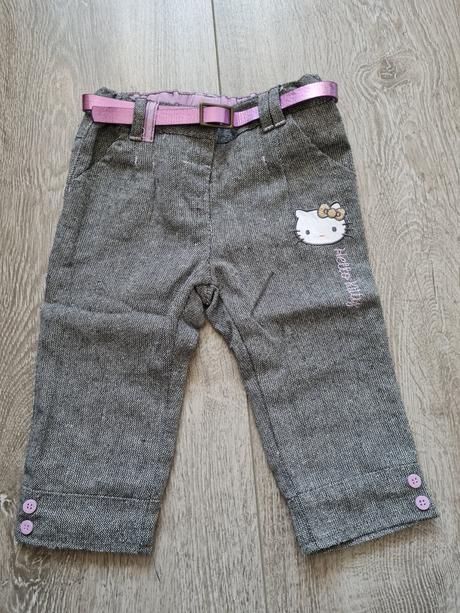 Detske nohavice zateplene hello kitty, 74