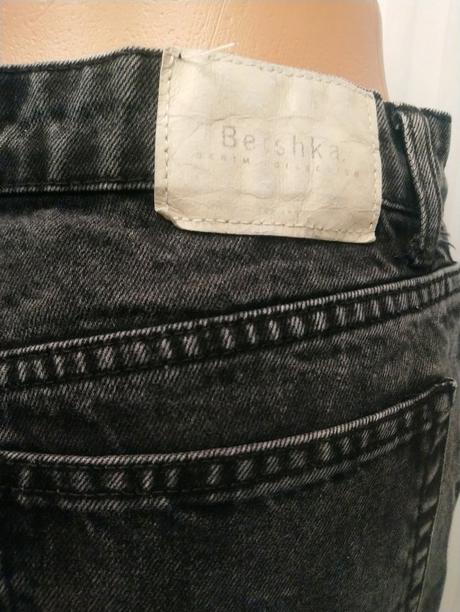 Dámske čierne rifle, bershka, xs, bershka,xs