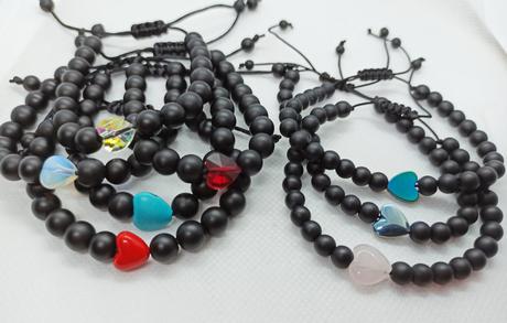 Náramok lávový kameň alebo matný ónyx,kuk popis a, 