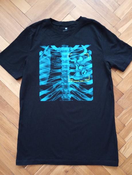 2x oblečené h&m tričko -top stav, h&m,158