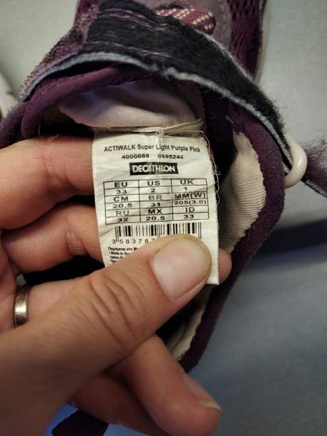 Fialové tenisky, decathlon,33