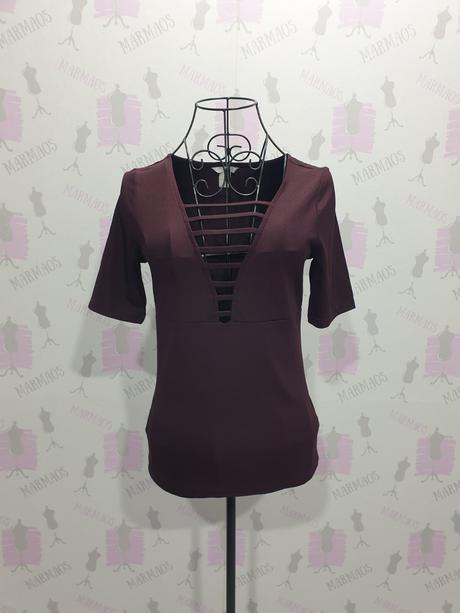 Top s výstrihom s/m, h&m,s