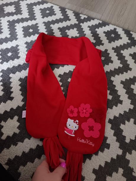 Teplý flísový šálik hello kitty, hello kitty