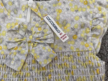 Coccodrillo šaty letné s mašličkou 80-86, coccodrillo,80