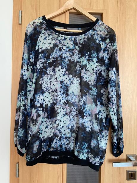 Ľahká kvetinové blúzka, c&a,xl