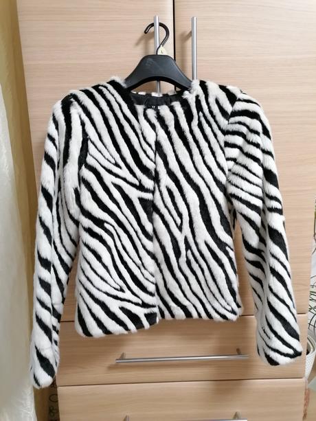 Spoločenský kožuch, h&m,xs
