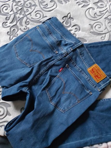 Levi strauss 710 super skinny dámske pružné rifle, levis,38