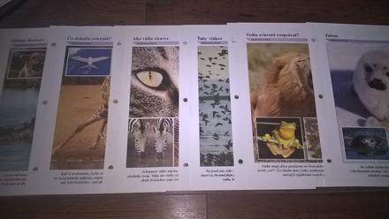 Karty z encyklopédie zvierat,