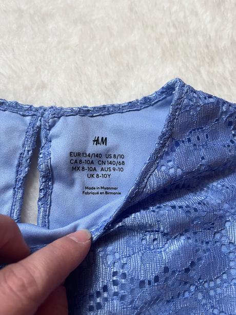 H&m čipkovaný top, h&m,134