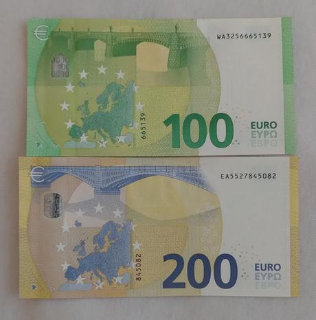 Euro bankovky unc lagarde set, 