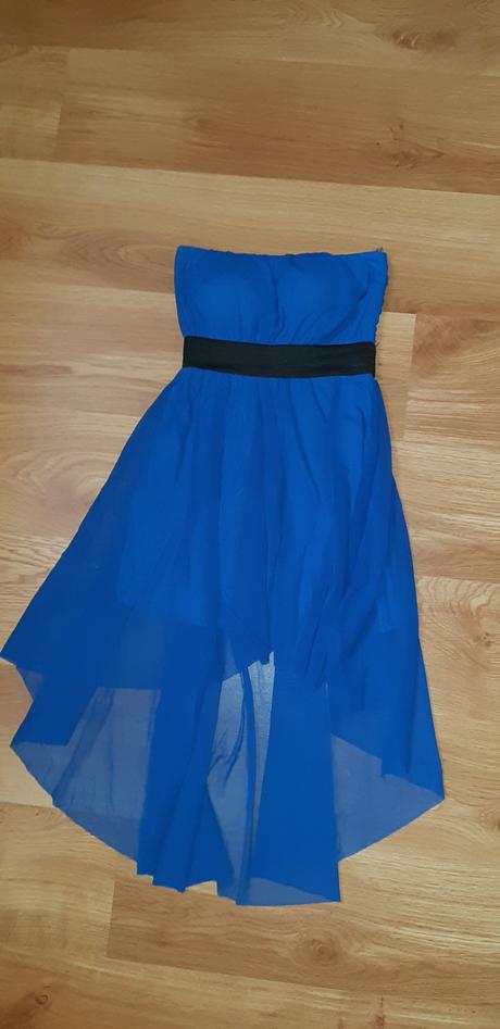 Modré letné šaty, s