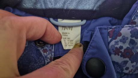 Zimný overal kombinéza, h&m,80