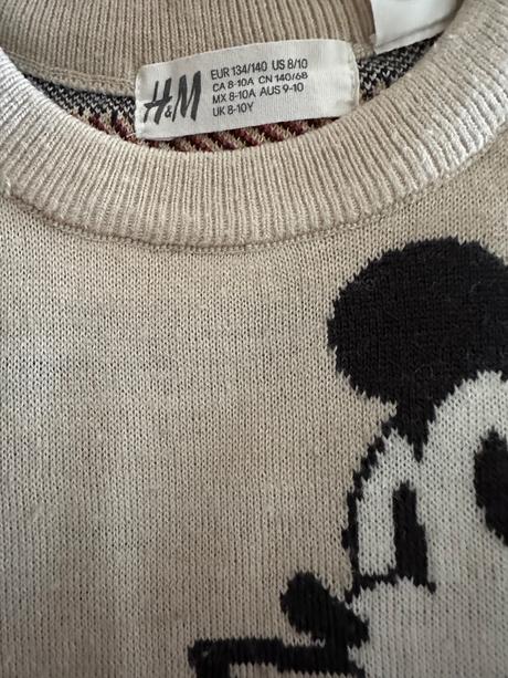 Pletený pulover, h&m,140