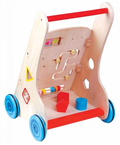 Edukačné drevené chodítko adventure park,