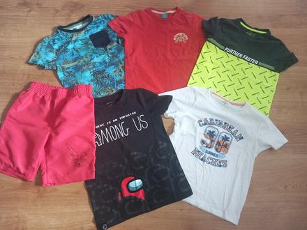 Tričká 5 x + šortky gratis, name it,128