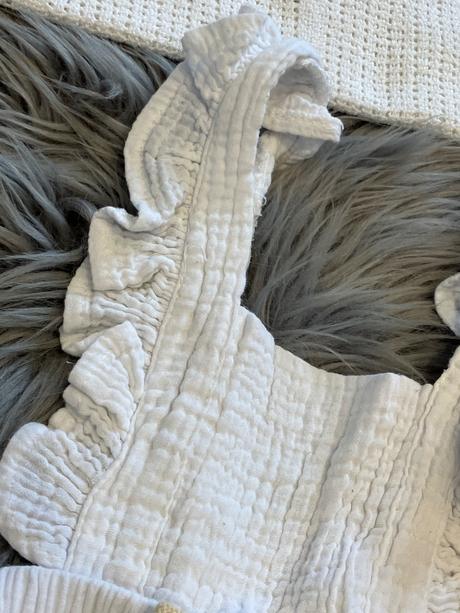 Dievčenský letný overal biely (80), 80