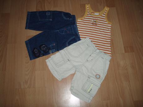 2x kraťasy+tielko, 80