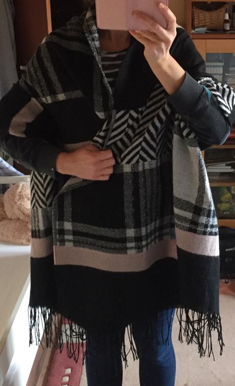 Veľký dámsky šál so strapcami h&m, h&m,xxl