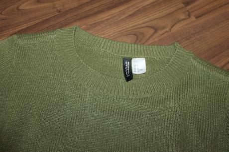 Khaki dámsky sveter h&m v. s, h&m,s