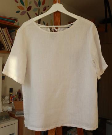 Biela ľanová tunika, esmara,s