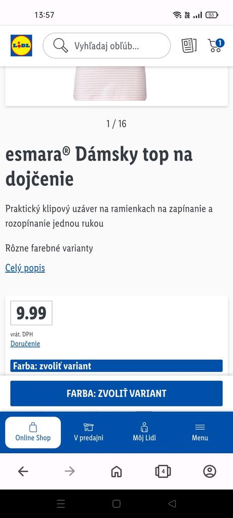 Top na dojčenie, 