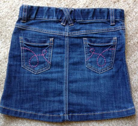 Riflová sukňa s výšivkou a aplikáciou ježka, f&f,116