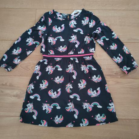 Šaty s jednorožcami, h&m, veľ. 116, h&m,116