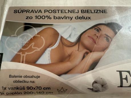 2x postelne z deluxe bavlny, šírka (cm): 140,dĺžka (cm): 200