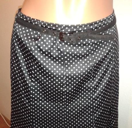 Čierno biela saténová suknička esprit 40, esprit,40