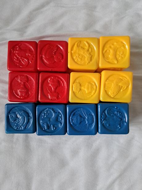 Plastove kocky pre deti so zvieratkami, 