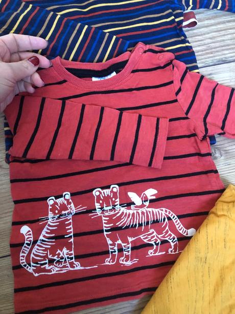 Mix tričiek 5ks dlhy rukáv, zara,80