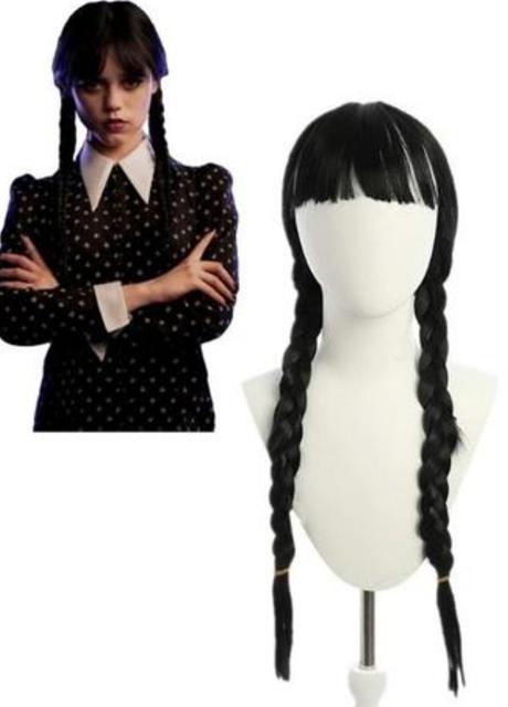 Parochňa vlasy wednesday adams family adamsnovci,