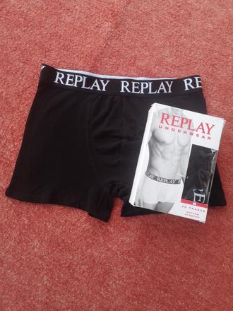 Replay pánske boxerky 3ks veľkosť m, replay,m