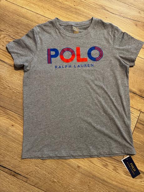 Tričko ralph lauren sivé l, ralph lauren,l