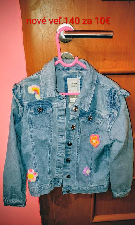 Nové riflové bundy, sinsay,140