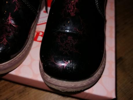 Bordové lakové čižmičky, nelli blu,22